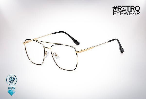 Gafas de Descanso RETRO TONY + Lente Anti-Blue + Envío