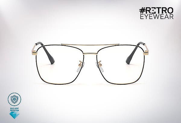 Gafas de Descanso RETRO TONY + Lente Anti-Blue + Envío