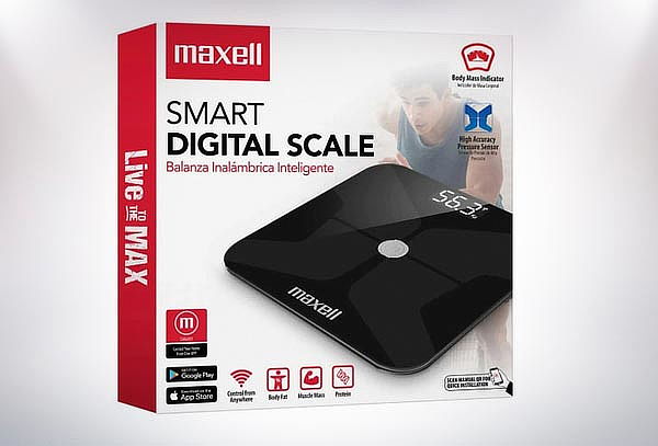 Balanza Inteligente Maxell Digital Scale Wifi Negro