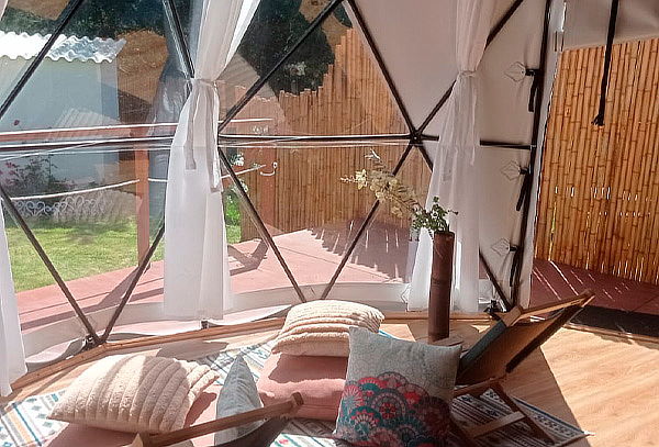 Guatavita Pasadía en Pareja: Glamping + Desayuno + Obsequio 