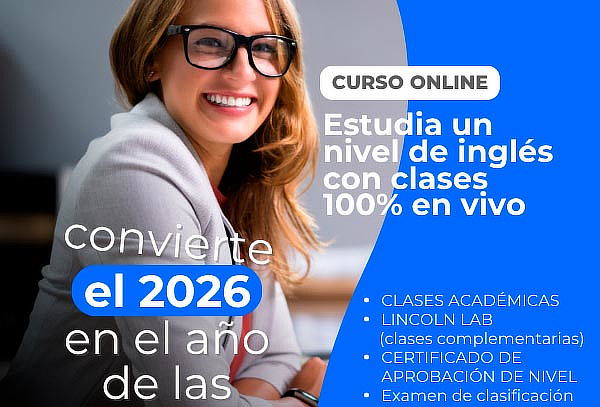 Nivel de Inglés con Clases 100% en Vivo con Certificado