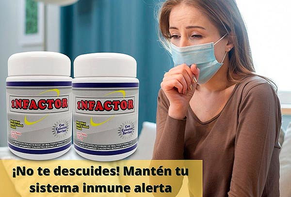 Frasco de 1NFACTOR Nutrición para el Sistema Inmunológico