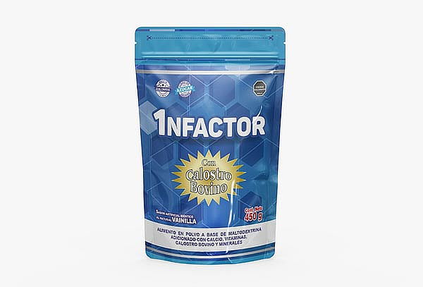 Frasco de 1NFACTOR Nutrición para el Sistema Inmunológico