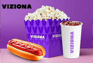 Viziona Cines: Combo Crispetas + Gaseosa + Perro Caliente