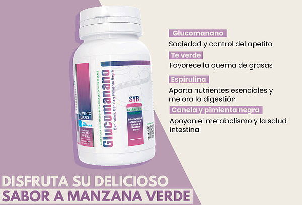 Glucomanano Masticable para Adelgazar y Reducir el Apetito