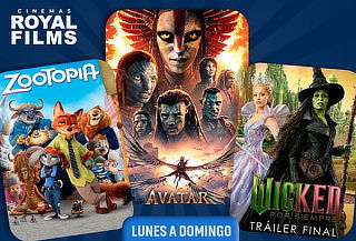 1 Entrada 2D Plus/Ultra a Royal Films ¡Lunes a Domingo!