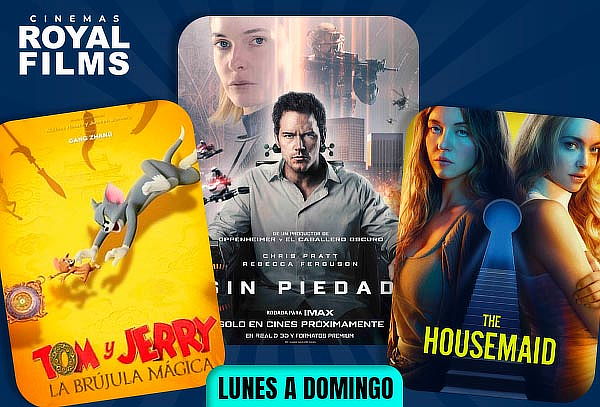 1 Entrada 2D Plus/Ultra a Royal Films ¡Lunes a Domingo!