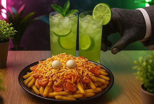 Salchipapa para 2 Personas con Bebidas en Pa´l hueco