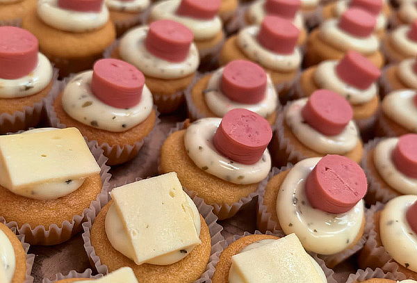 72 o 144 Mini Cupcakes de Sal - Ranchero y Queso