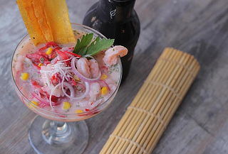 Ceviche de Pesca Blanca + 2 Cócteles a Elección 