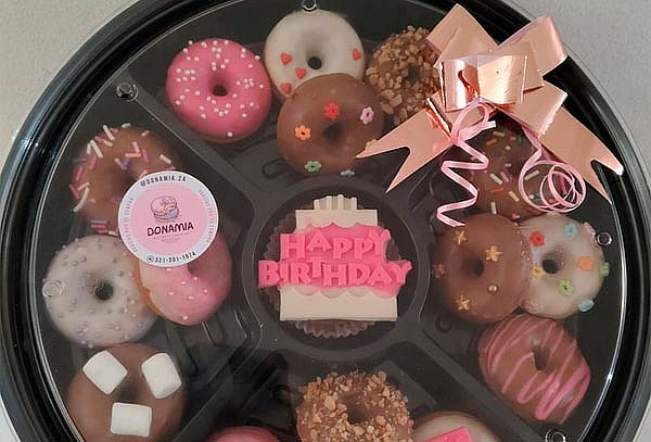 Bandeja de Mini Donas por 17 Unidades Toppings a Elección