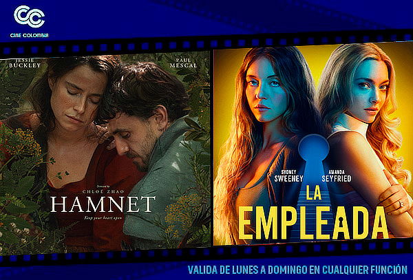 ¡Entrada 2D en Cine Colombia ¡Lunes a Domingo!