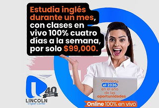 1 Mes de Inglés en Vivo con The Lincoln English Center