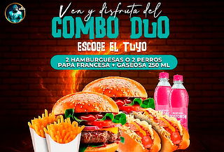 Combo Dúo de Hamburguesa o Perro Caliente en Palermo