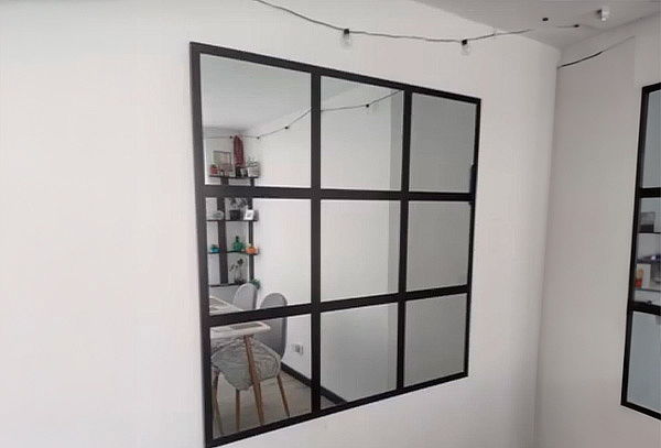 Espejo Flotante  Tipo Radian de 4 mm  Modelo de 3 por 3 