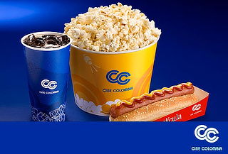 Combo Cine Pro: Crispetas Sal + Gaseosa + Perro Caliente