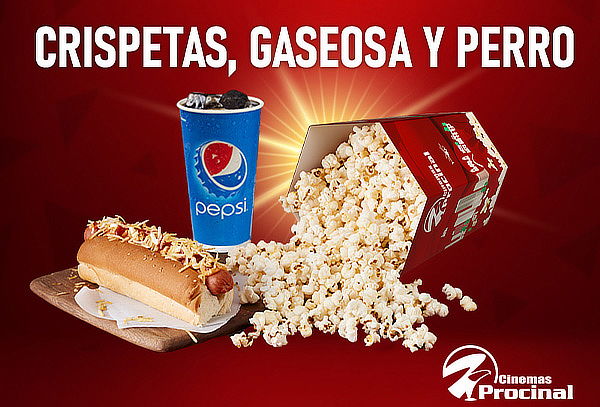 Procinal: 1 Perro Caliente + 1 Crispeta + 1 Gaseosa