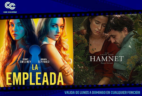 ¡Entrada 2D en Cine Colombia ¡Lunes a Domingo!