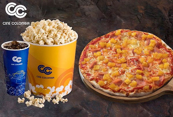 Combo Cinepolitana Pizza Tradicional + Crispetas + Gaseosa