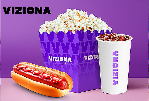 Viziona Cines: Combo Crispetas + Gaseosa + Perro Caliente