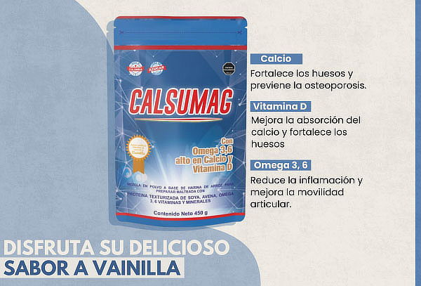 Calsumag 450 gr- Alimento de Calcio para Huesos y Músculos
