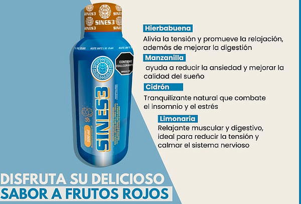 Bebida Natural Sines3 por 500 ml para Dormir Mejor