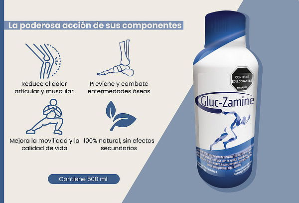 Bebida para Cuidado de tus Articulaciones- Gluc-Zamine