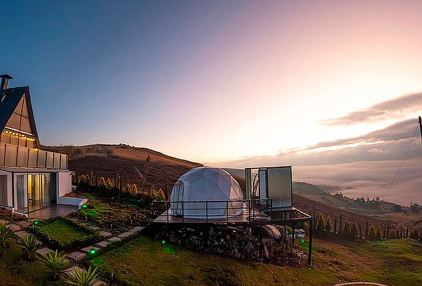 Chocontá en Pareja: Glamping con Jacuzzi + Desayuno y Más 