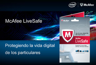 Antivirus McAfee LiveSafe hasta 10 PC´s o Dispositivos 38%