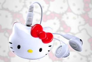 Mp3 Hello Kitty con Audifonos