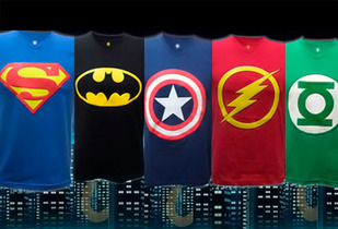 Camisetas Super Heroes 33%