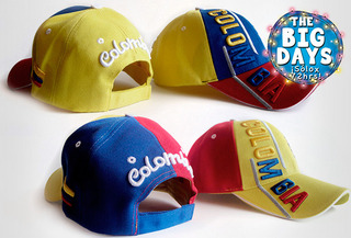 Gorra de Colombia con bordado 3D