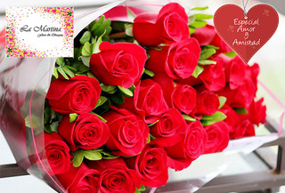 Bouquet o Caja de 12 Rosas tipo Exportacion + Envio 52%