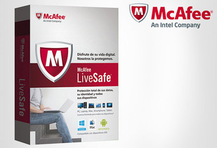 OUTLET - Antivirus Mcafee Livesafe Hasta 10 Pc´s O Dispositivos