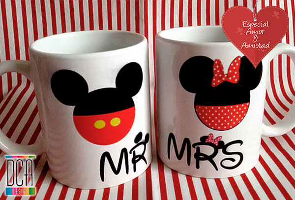 OUTLET - Mugs DcaDesign Mickey And Minie 2- Unidades