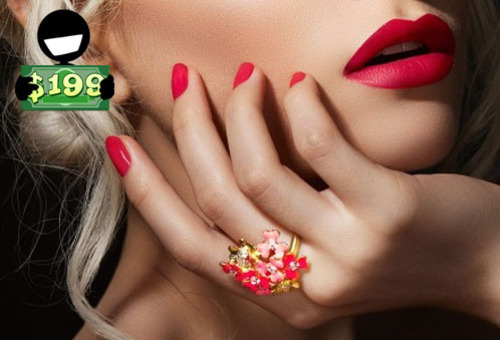 ¡Manicure + Pedicure + Gelish Colección San Valentín en Perfección Spa y Salón por sólo $199 y Luce increíble! 