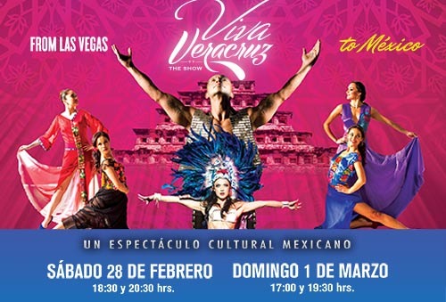 ¡Viva Veracruz! ¡Vive una experiencia inolvidable con este fantástico espectáculo multimedia & multidisciplinario "Viva Veracruz" por sólo $270!