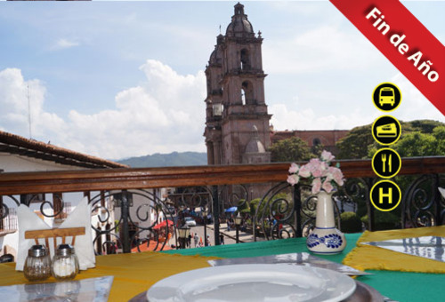 ¡Año Nuevo, Valle de Bravo: Autobús + 2D/1N en Hotel Cueva de León + Cena 3 Tiempos + Transporte + Fiesta de Fin de Año + Paseo en Yate y más por sólo $1,885!