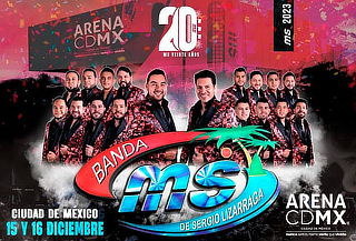 Banda MS en Arena CDMX ¡Dic 16!