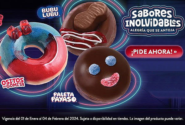 Docena de donas Select en Krispy Kreme ¡196 sucursales!