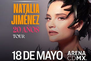 Acceso a Natalia Jiménez 20 años tour en Arena CDMX