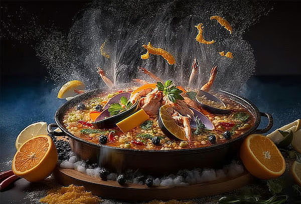 ¡Paella para Fiesta! de 11 kilos Hasta para 24 Personas 