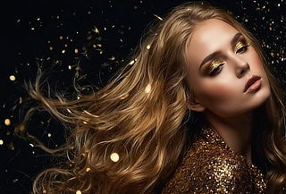 Extensiones de cabello efecto GLITTER 