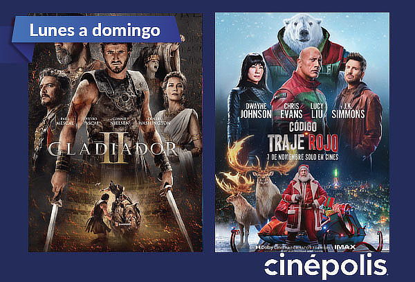 Cinépolis: Entrada 2D Sala Tradicional de Lunes a Domingo