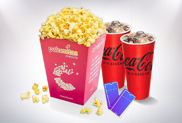 Cinépolis: 2 Entradas 2D + Palomitas Grandes + 2 Refrescos