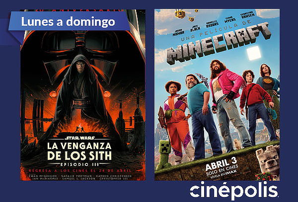 Cinépolis: Entrada 2D Sala Tradicional de Lunes a Domingo