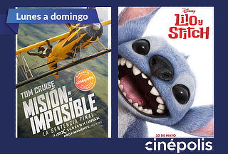 Cinépolis: Entrada 2D Sala Tradicional de Lunes a Domingo