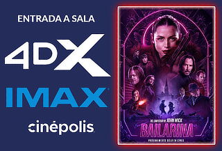 Cinépolis: Entrada Sala 4DX o IMAX de Lunes a Domingo