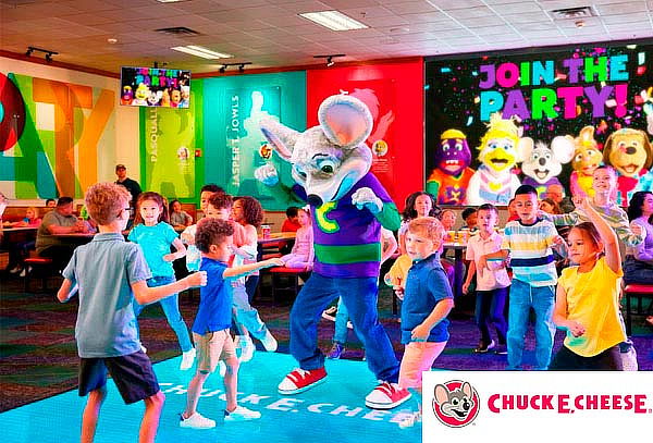 FIESTA: Paquete Básico para 10 Personas en Chuck Cheese® 