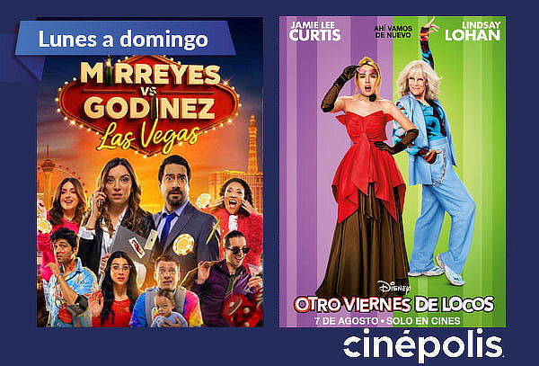 Cinépolis: Entrada 2D Sala Tradicional de Lunes a Domingo